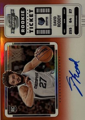 2022 Contenders Optic #140 Rookie Ticket Auto Variation - Red /99