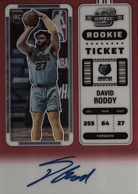 2022 Contenders Optic #140 Rookie Ticket Auto - Red /99