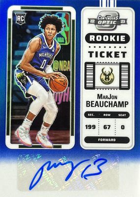2022 Contenders Optic #114 Rookie Ticket Auto - Blue /49