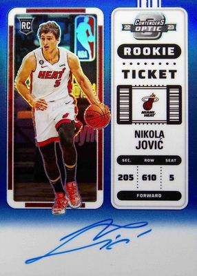 2022 Contenders Optic #120 Rookie Ticket Auto - Blue /49