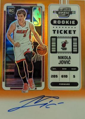 2022 Contenders Optic #120 Rookie Ticket Auto - Orange /25