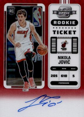 2022 Contenders Optic #120 Rookie Ticket Auto - Red /99