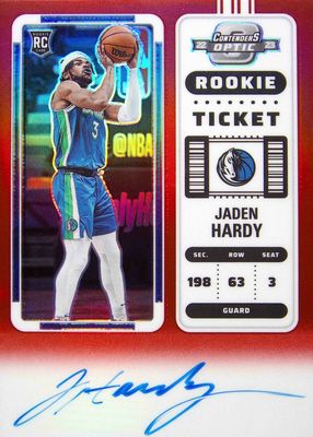 2022 Contenders Optic #110 Rookie Ticket Auto - Red /99