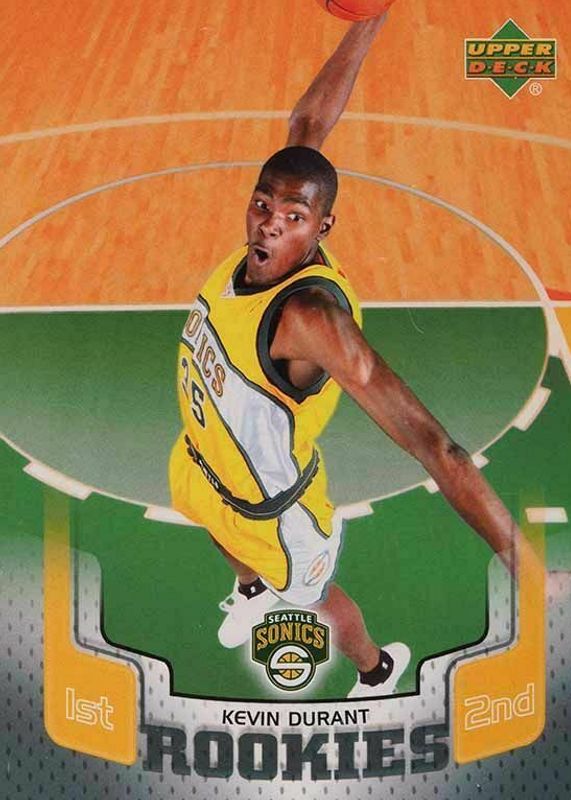 Kevin Durant 2007 Upper Deck #DC6 NBA Dodge Charger Rookie RAW