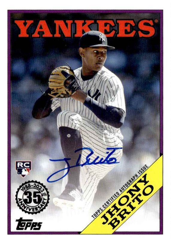 Jhony Brito Baseball Card Price Guide Sports Card Investor