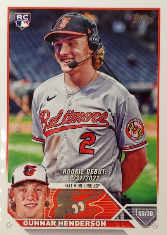 2022 Topps Now #819 Gunnar Henderson – 1st HR 429ft Blast, Call-Up Card, Baltimore Orioles