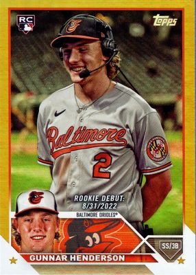 2023 Topps Update #US18 Rookie Debut - Gold Foil
