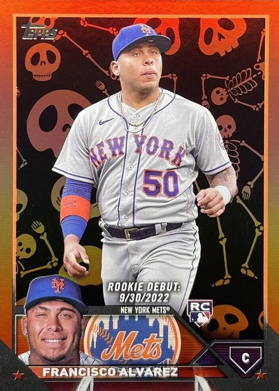 Francisco Alvarez 2023 Topps Update #US255 Rookie Debut - Skeleton Foil /50 Rookie RAW