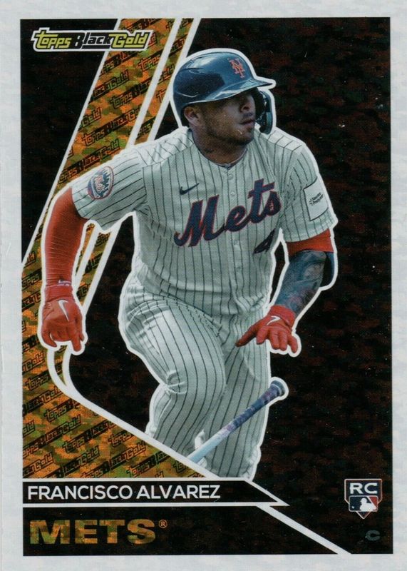 Francisco Alvarez 2023 Topps Update #BG-16 Topps Black Gold Rookie SGC 9.5