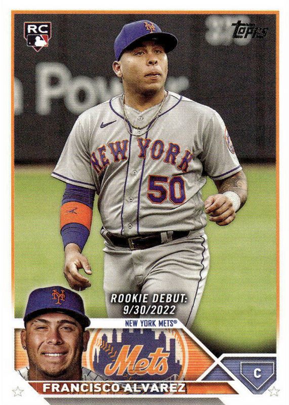 Francisco Alvarez 2023 Topps Update #US255 Rookie Debut Rookie RAW