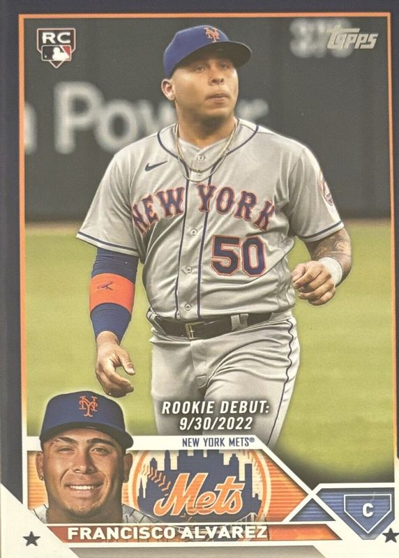 Francisco Alvarez 2023 Topps Update #US255 Rookie Debut - Royal Blue RAW