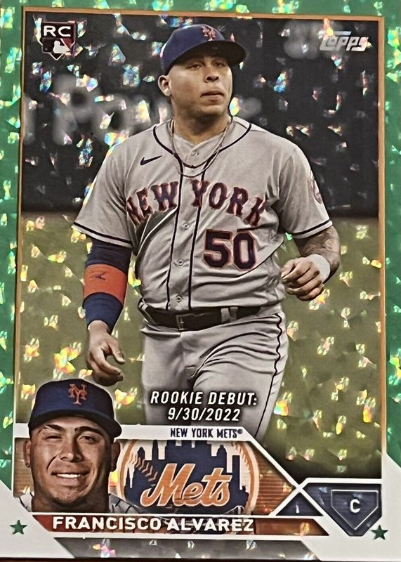 Francisco Alvarez 2023 Topps Update #US255 Rookie Debut - Green Foil /499 Rookie RAW