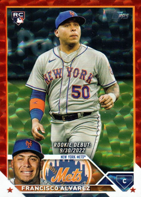 Francisco Alvarez 2023 Topps Update Rookie Debut - Orange Foil