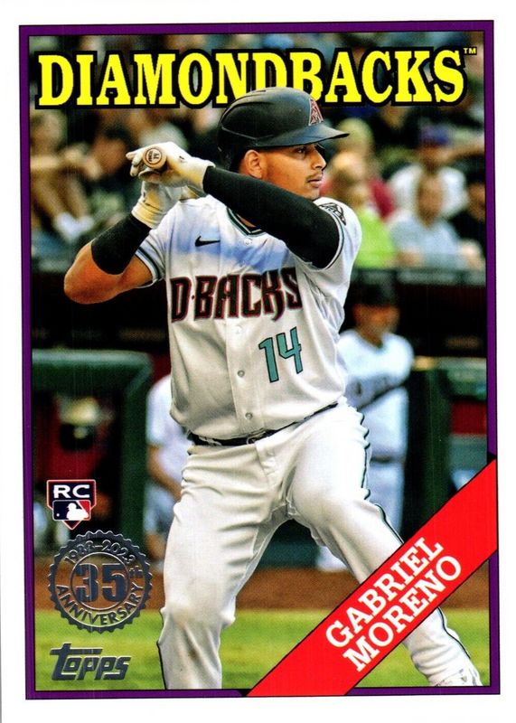 Gabriel Moreno 2023 Topps Update #88US-4 1988 Topps Baseball Rookie RAW