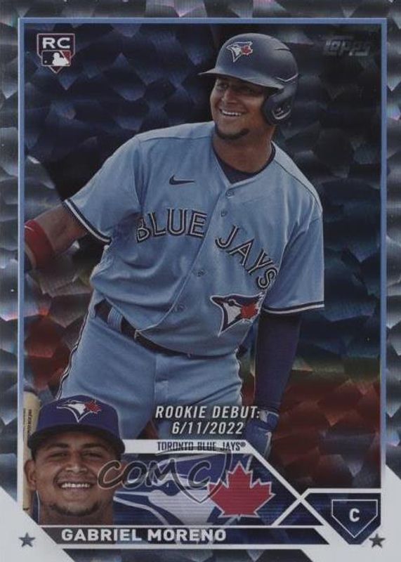 Gabriel Moreno 2023 Topps Update #US290 Rookie Debut - Silver Patterned Foil Rookie SGC 9.5