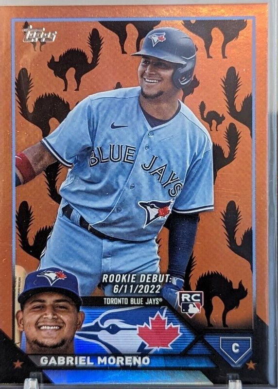 Gabriel Moreno 2023 Topps Update #US290 Rookie Debut - Black Cat Foil /10 PSA 10