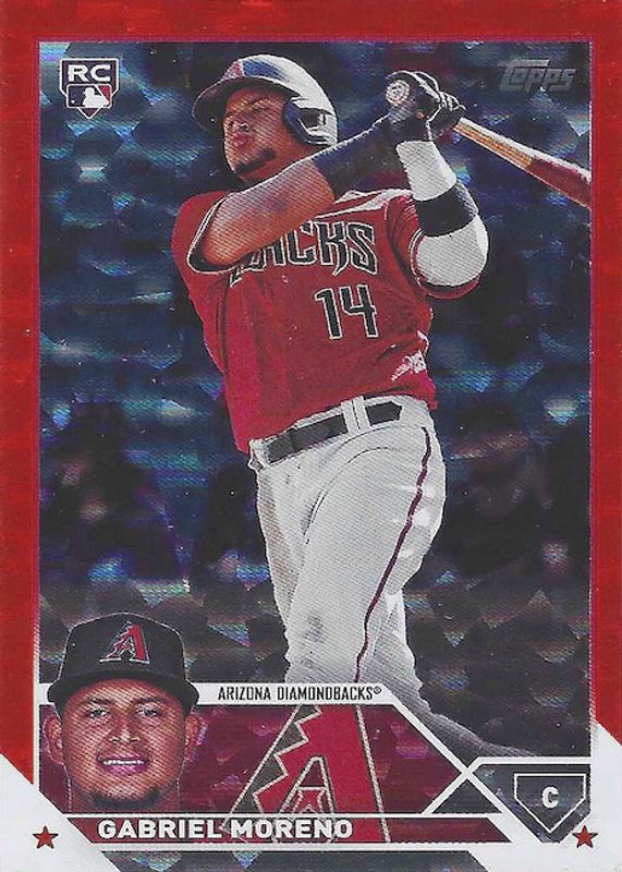 Gabriel Moreno 2023 Topps Update #US161 Orange Foil /299 Rookie RAW