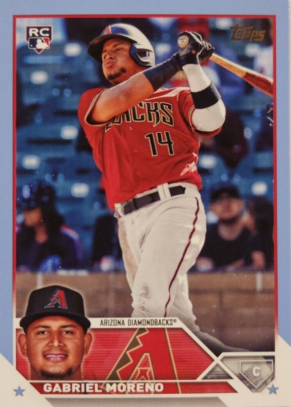 Gabriel Moreno 2023 Topps Update #US161 Father's Day Powder Blue /50 Rookie RAW