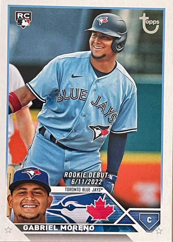 Gabriel Moreno 2023 Topps Update #US290 Rookie Debut - Vintage Stock /99 RAW