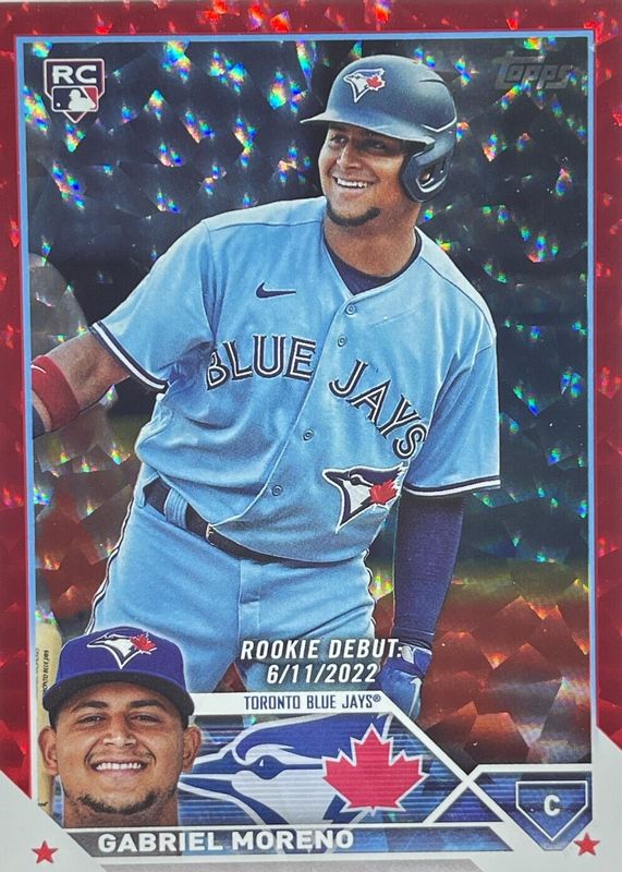 Gabriel Moreno 2023 Topps Update #US290 Rookie Debut - Red Foil /199 RAW
