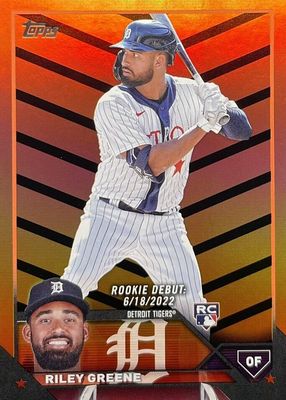 2023 Topps Update #US298 Rookie Debut - Orange & Black Foil