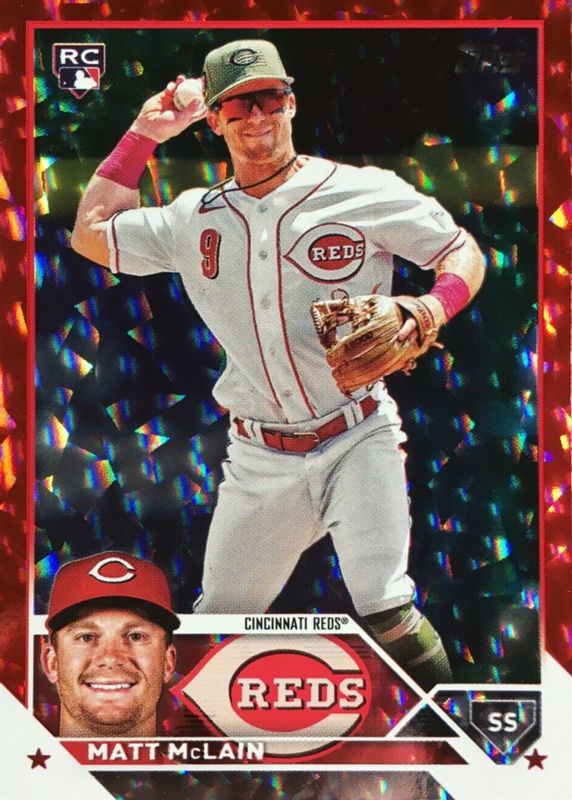 Matt McLain 2022 Bowman Chrome Prospects - Yellow Refractor #BCP