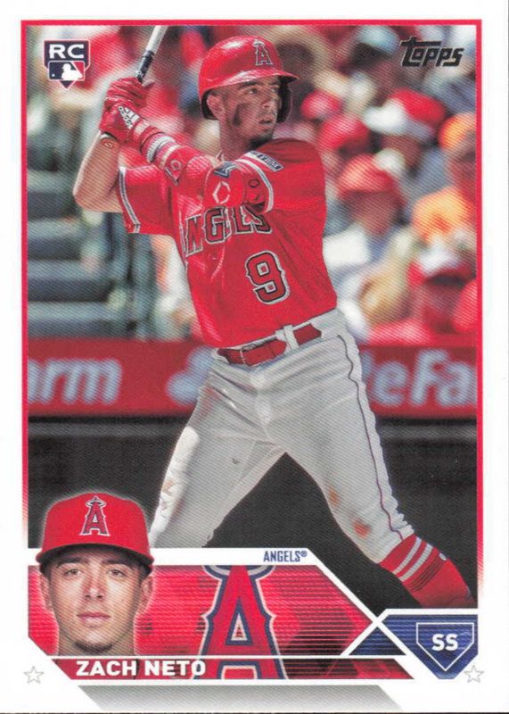 Zach Neto 2023 Topps Update #US98 Base Rookie RAW