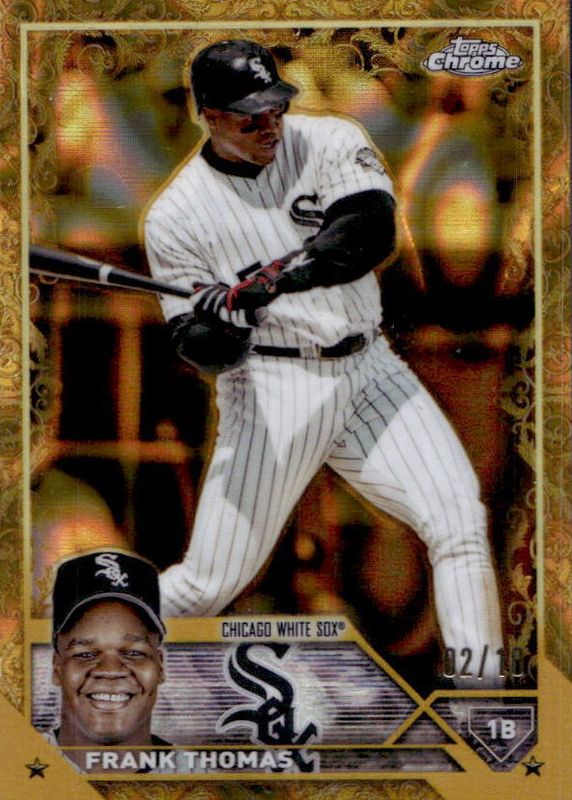 Frank Thomas 2023 Topps Gilded Collection #53 Lava Gold Etch Refractor /10 PSA 10