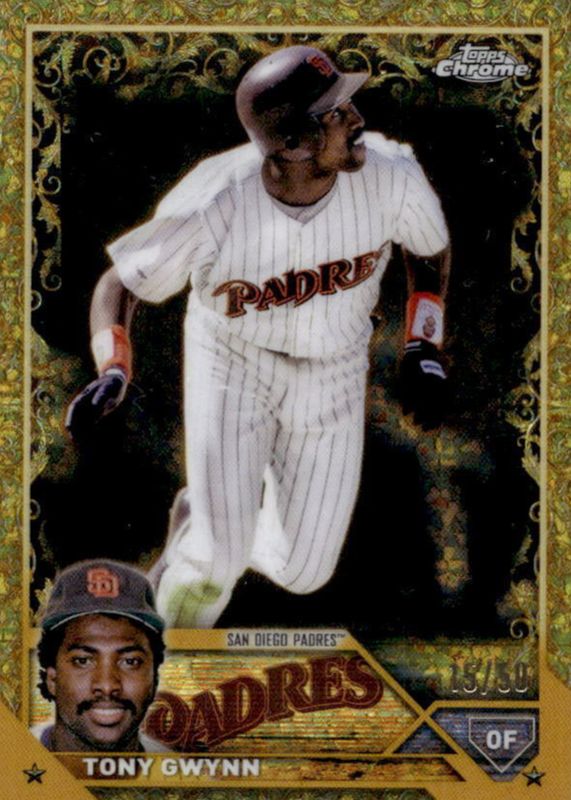 Tony Gwynn 2023 Topps Gilded Collection #131 Mini-Diamond Gold Etch Refractor /50 RAW