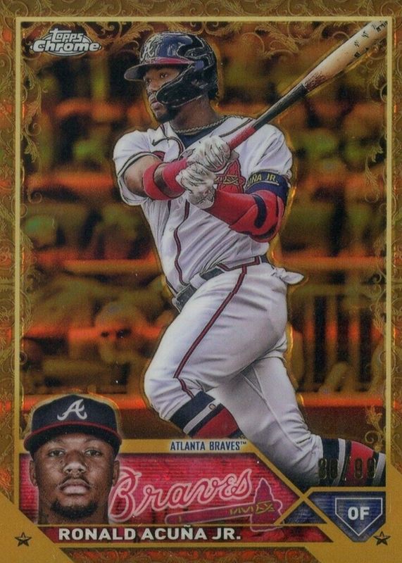 Ronald Acuna Jr. 2023 Topps Gilded Collection #57 Base /99 PSA 9