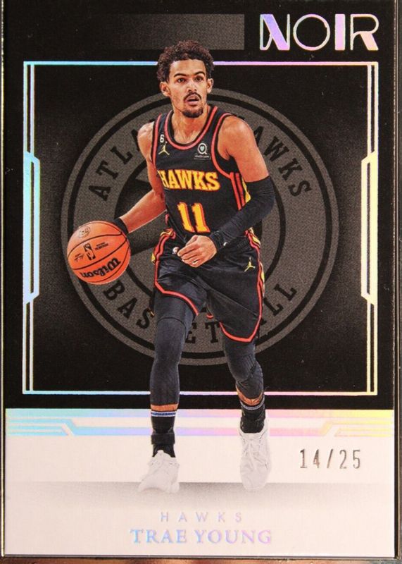 Trae Young 2022 Noir #224 Statement Edition /25 PSA 9