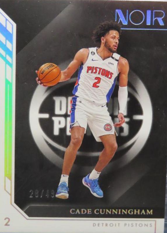 Cade Cunningham 2022 Noir #3 Association Edition - Holo Silver /49 SGC 10