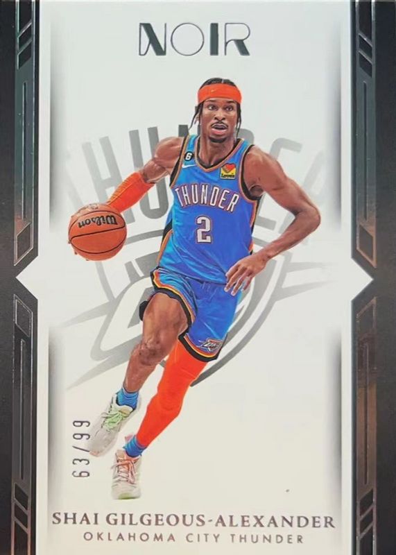 Shai Gilgeous-Alexander 2022 Noir #78 Icon Edition /99 PSA 10