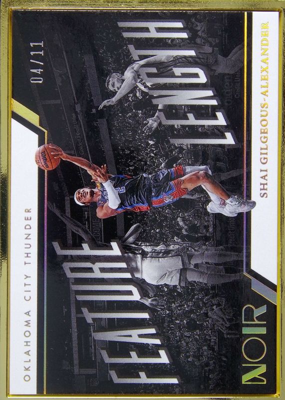 Shai Gilgeous-Alexander 2022 Noir #253 Feature Length - FOTL /11 PSA 10