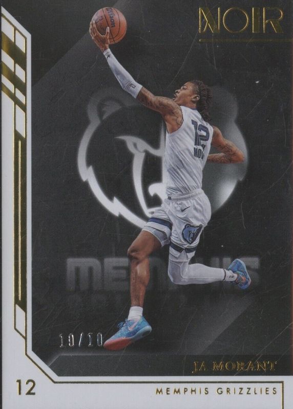 Ja Morant 2022 Noir #66 Association Edition - Gold /10 PSA 10