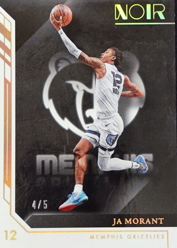 Ja Morant 2022 Noir #66 Association Edition - Holo Gold /5 RAW