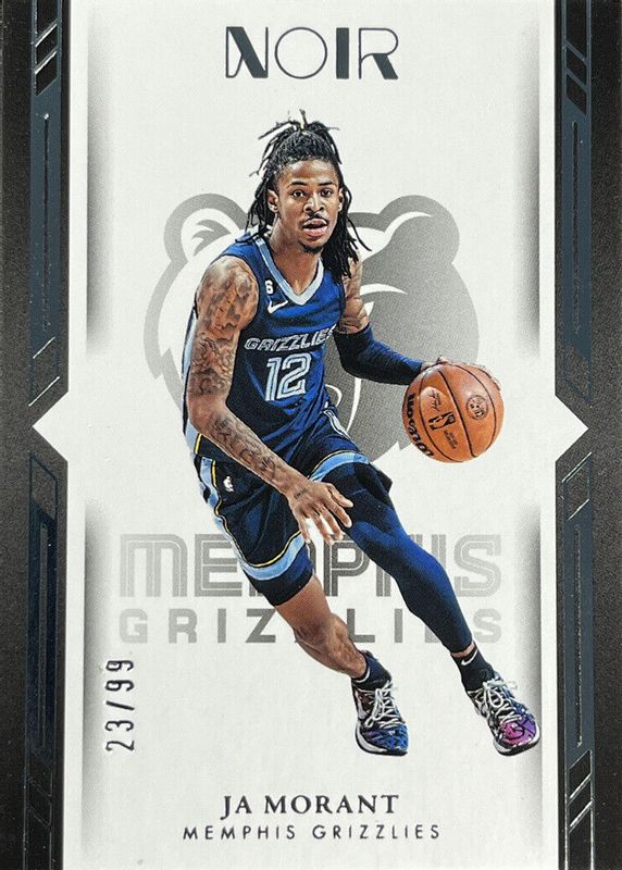 Ja Morant 2022 Noir #136 Icon Edition /99 PSA 8