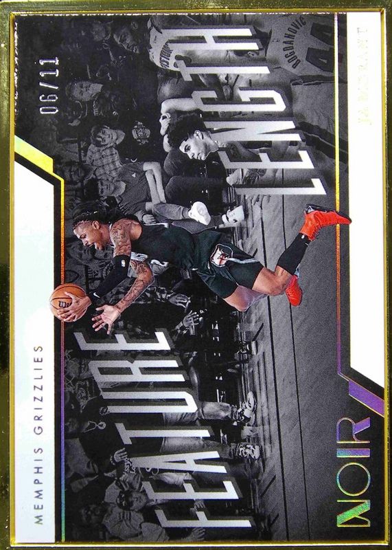 Ja Morant 2022 Noir #255 Feature Length - FOTL /11 SGC 9