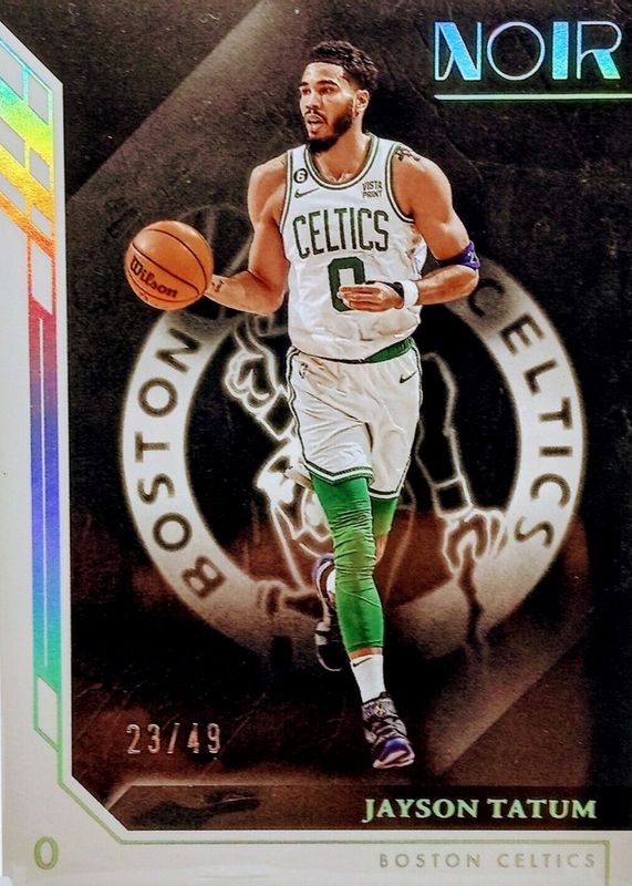 Jayson Tatum 2022 Noir #4 Association Edition - Holo Silver /49 PSA 10