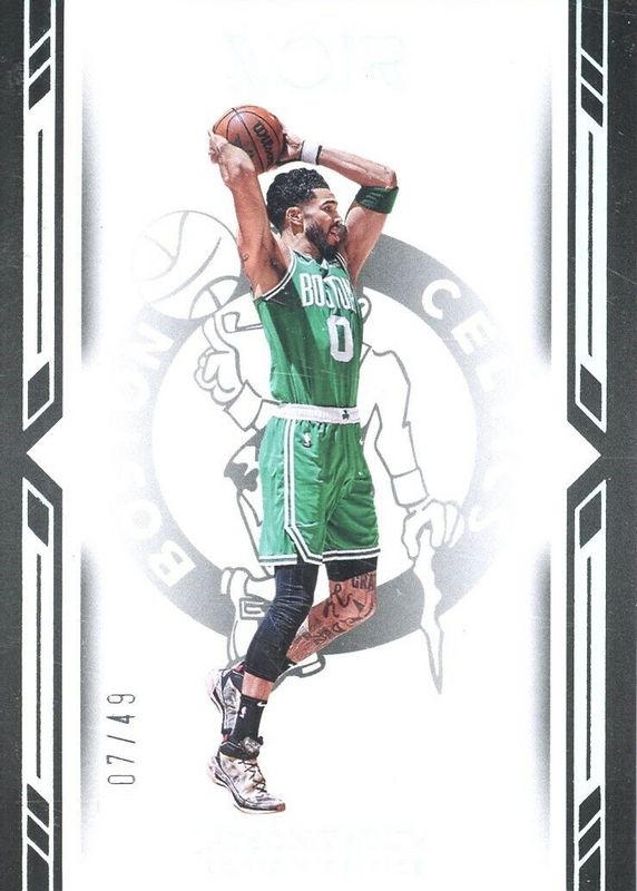 Jayson Tatum 2022 Noir #74 Icon Edition - Holo Silver /49 PSA 10