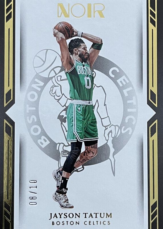 Jayson Tatum 2022 Noir #74 Icon Edition - Gold /10 PSA 10