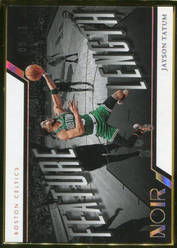 Jayson Tatum 2022 Noir #264 Feature Length - FOTL /11 SGC 9.5