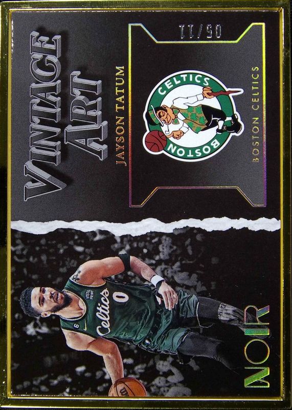 Jayson Tatum 2022 Noir #288 Vintage Art - FOTL /11 RAW