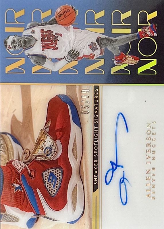 Allen Iverson 2022 Noir #SSS-AIV Sneaker Spotlight Signatures /99 RAW