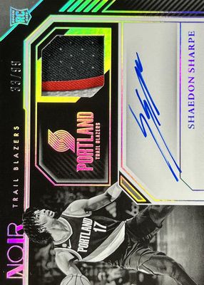 2022 Noir #330 Rookie Patch Auto Black & White /99