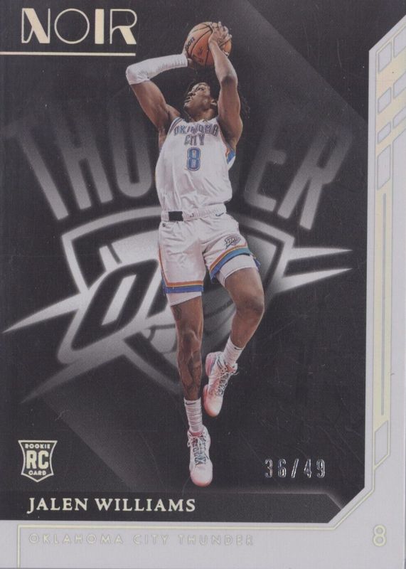 Jalen Williams 2022 Noir #147 Association Edition - Holo Silver /49 Rookie PSA 9