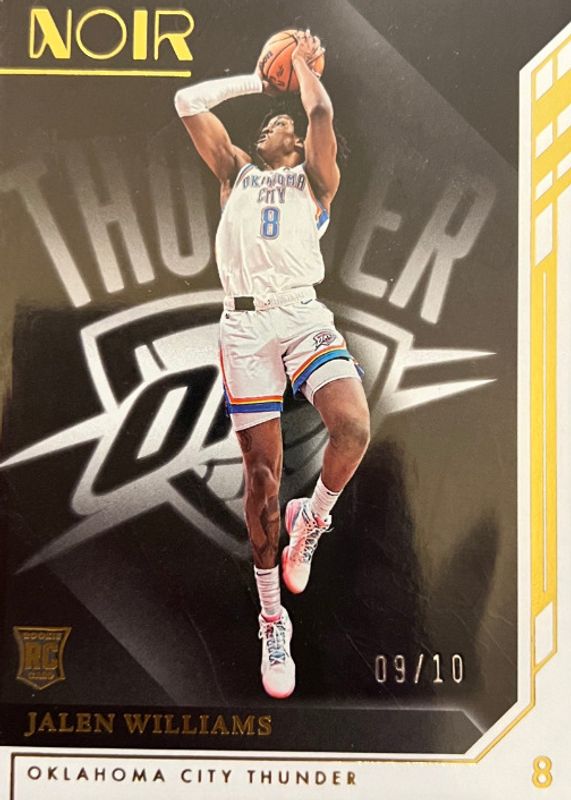 Jalen Williams 2022 Noir #147 Association Edition - Gold /10 Rookie RAW