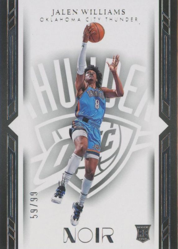 Jalen Williams 2022 Noir #177 Icon Edition /99 Rookie RAW