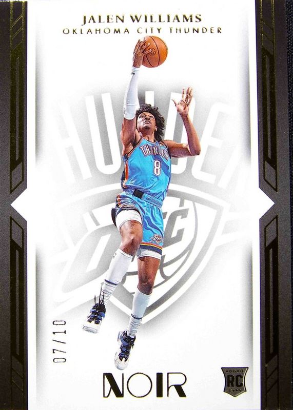 Jalen Williams 2022 Noir #177 Icon Edition - Gold /10 Rookie BGS 9