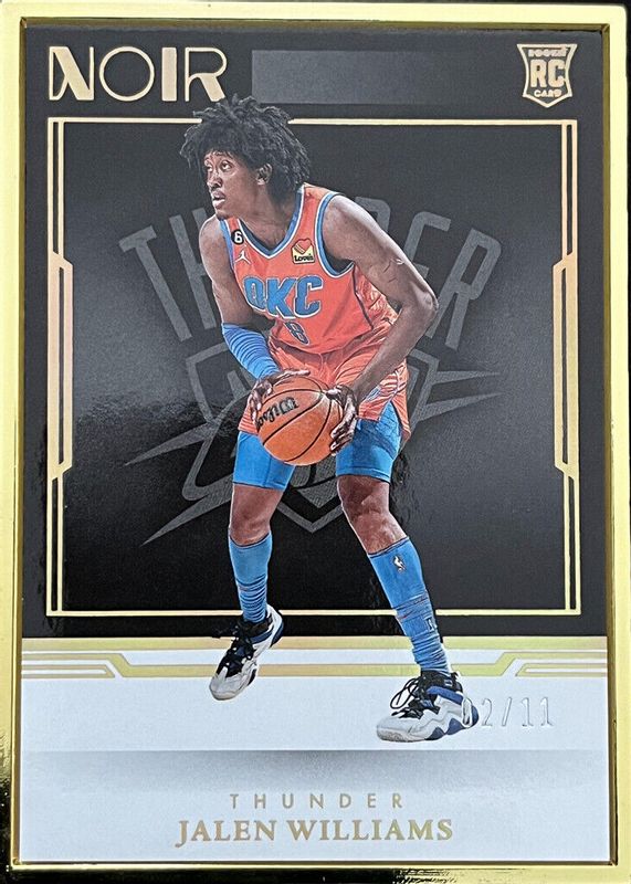 Jalen Williams 2022 Noir #236 Statement Edition - FOTL /11 Rookie SGC 9.5